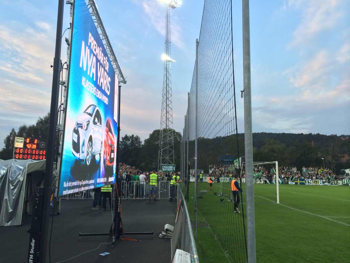 P6mm Outdoor LED Screen for Football Match in Sweden 2014