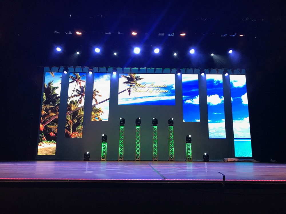 P5.95mm Indoor LED Wall for Dancing Contest in USA