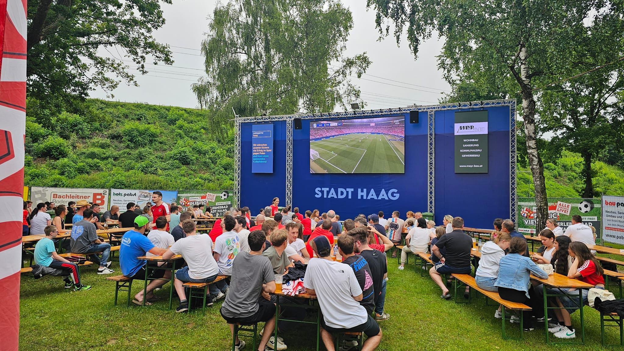 P3.91 Outdoor Events LED Wall For UEFA EURO 2024 Public Viewing In Austria