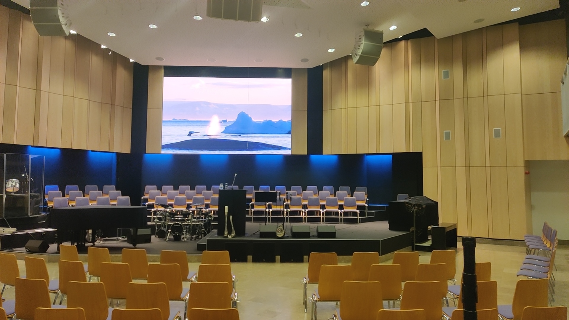 Church P2.5 Indoor HD LED Wall in Faroe Islands 4.8mx2.88m