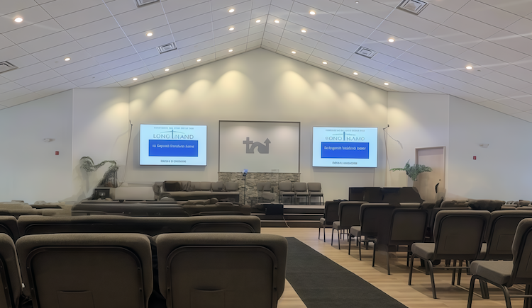 Indoor P1.95 HD LED Wall for Church in New York, USA